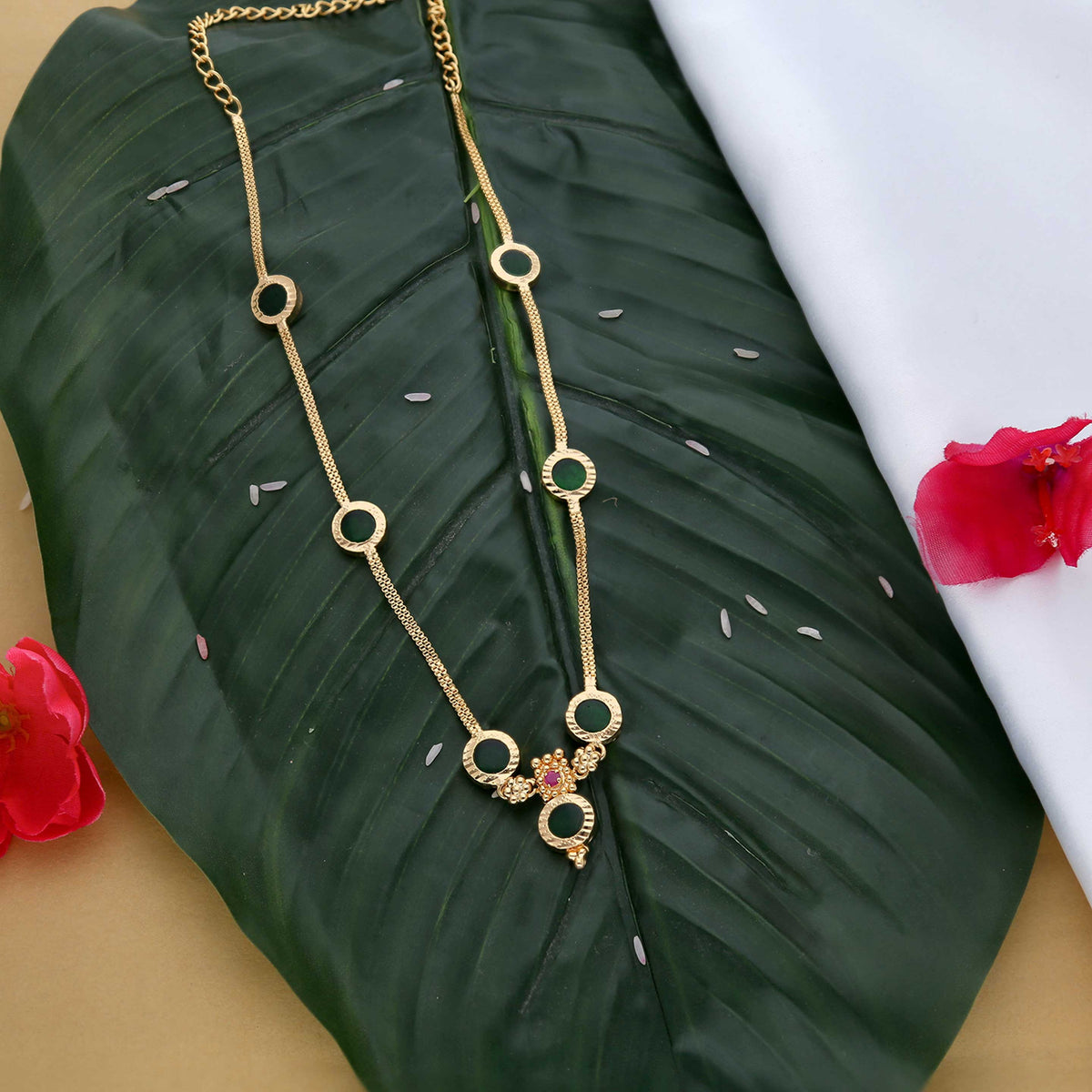 Kerala Palakka Necklace - ESKU302303080