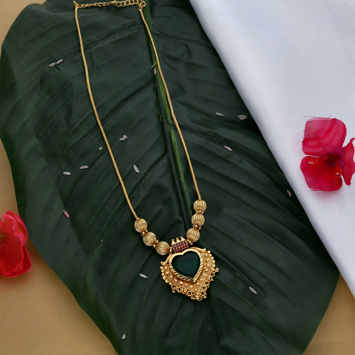 Kerala Style Long Necklace - ESKU302303084