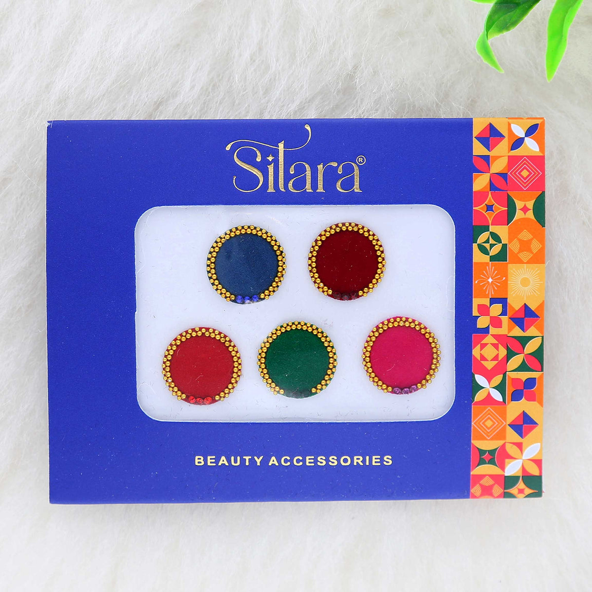 Round Velvet Bindis - ESKU302303114