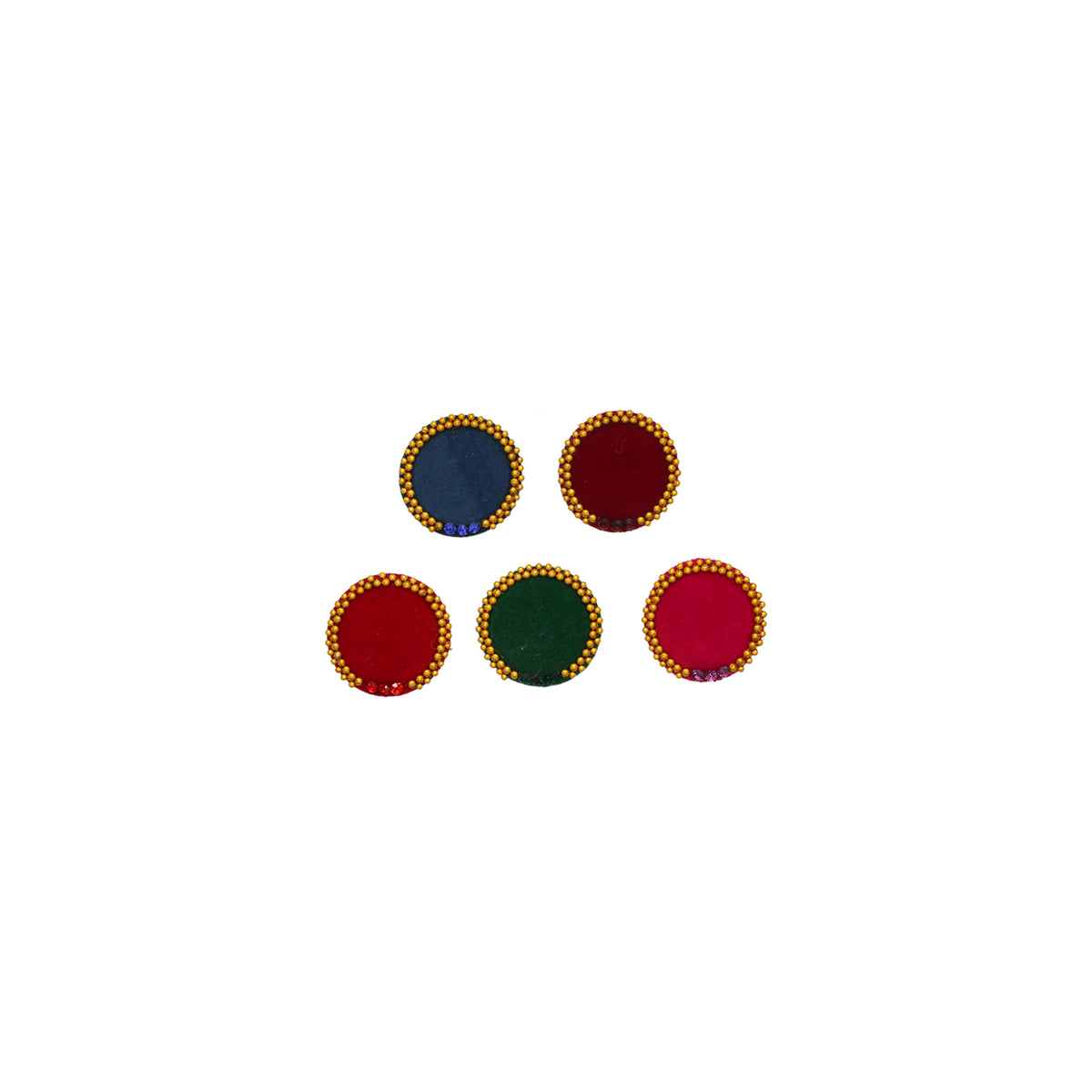 Round Velvet Bindis - ESKU302303114