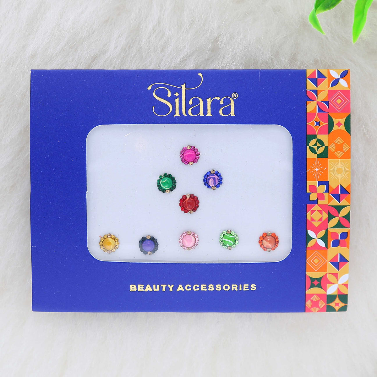 Studded Stone Fancy Bindis - ESKU302303115