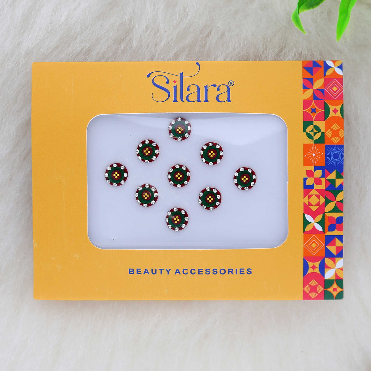 Stone Studded Designer Bindis - ESKU302303127