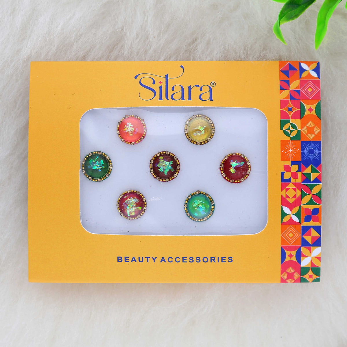 Round Wedding Stone Bindis - ESKU302303132