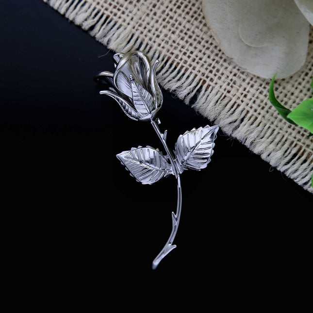 Elegant Rose Brooch Pin - ESKU302303167