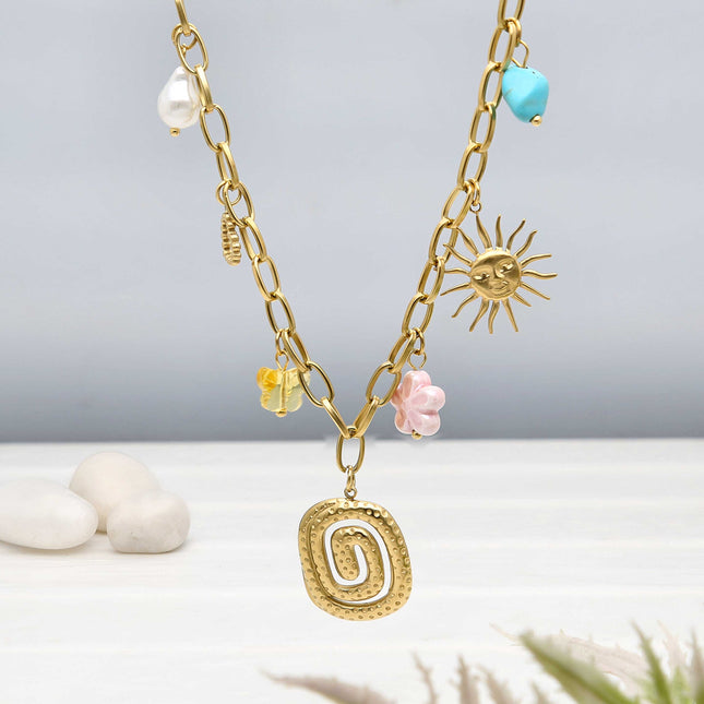 Necklace Sunny Charms - ESKU302303190