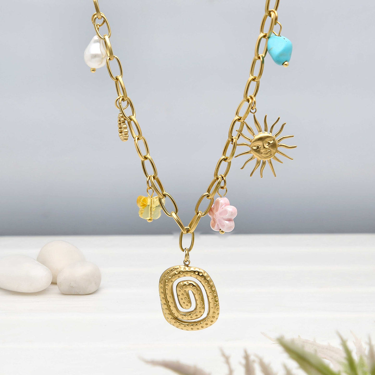 Necklace Sunny Charms - ESKU302303190