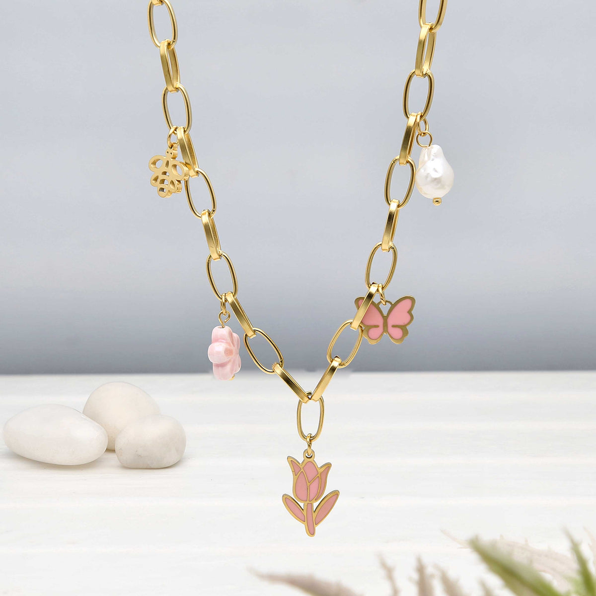 Stainless Steel Necklaces - ESKU302303191