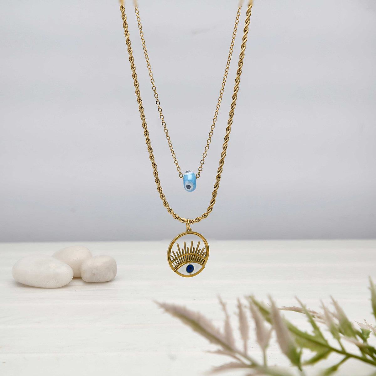Evil Eye Double Layered Chain - ESKU302303210