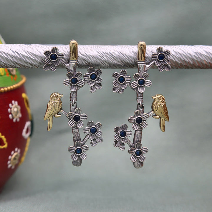 Oxidised Earrings - ESKU302303249