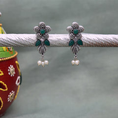 Flower Oxidised Earring - ESKU302303252