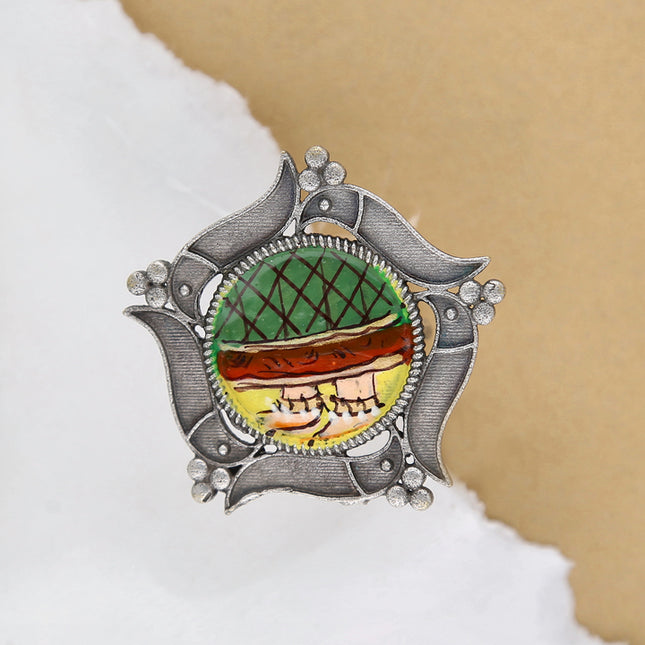 Painted Finger Ring - ESKU302403276