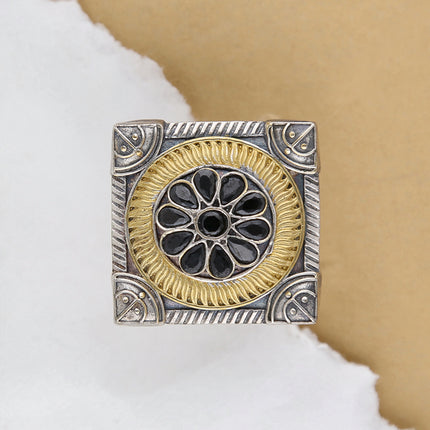 Oxidized Finger Ring - ESKU302403280