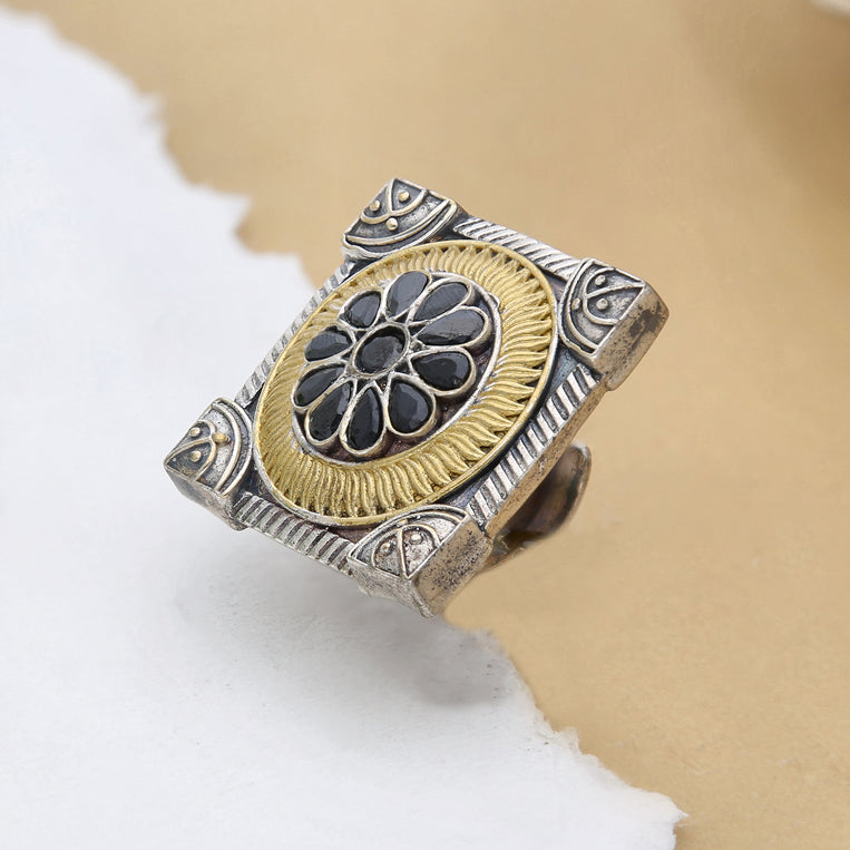 Oxidized Finger Ring - ESKU302403280