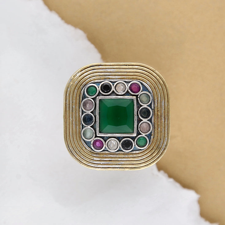 Oxidized Designer Ring - ESKU302403281