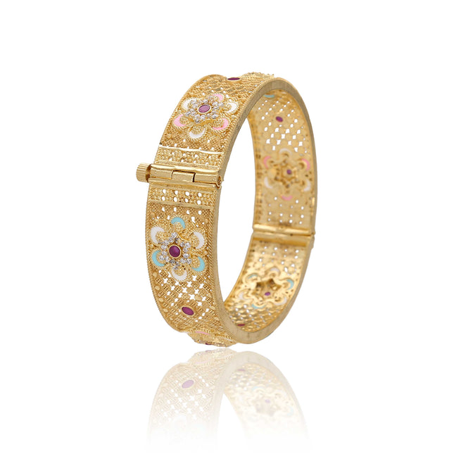 Flower Design Bangles - ESKU302403314