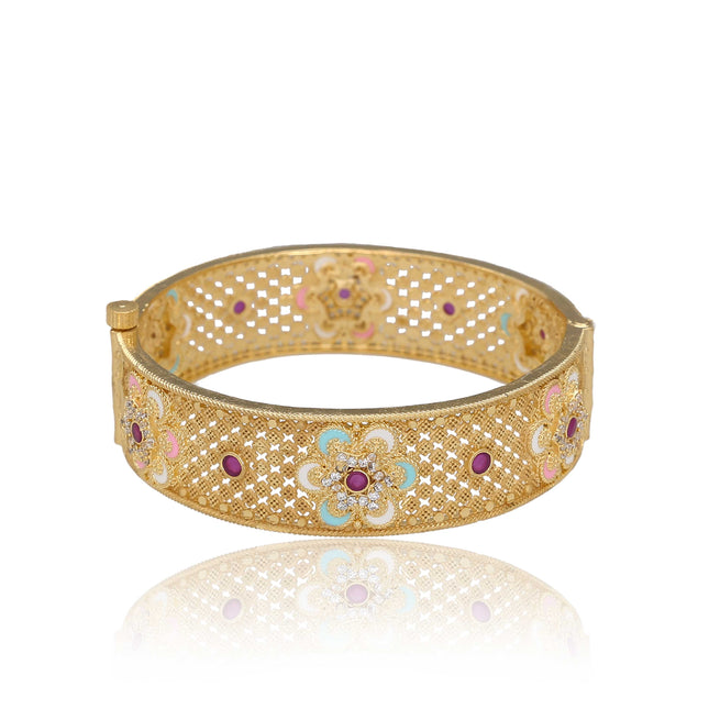 Flower Design Bangles - ESKU302403314