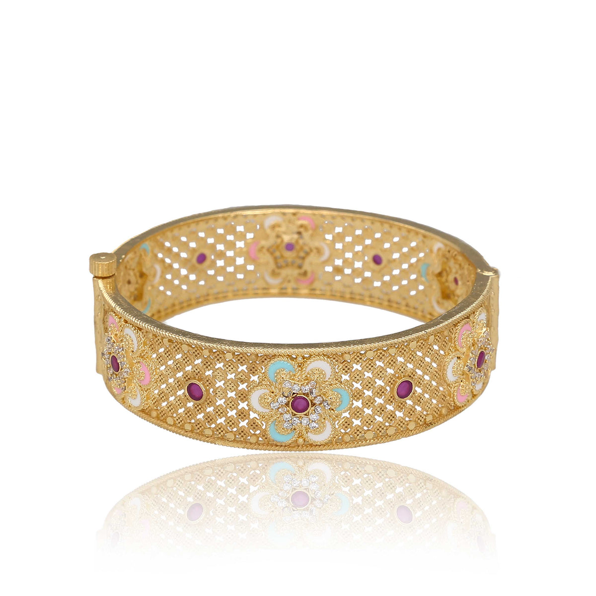 Flower Design Bangles - ESKU302403314