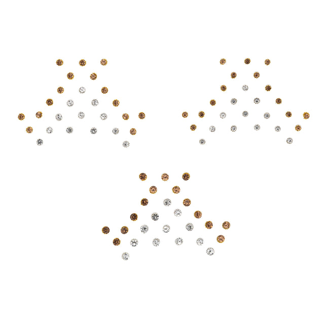 Silver Border Stone Bindi - ESKU30250424