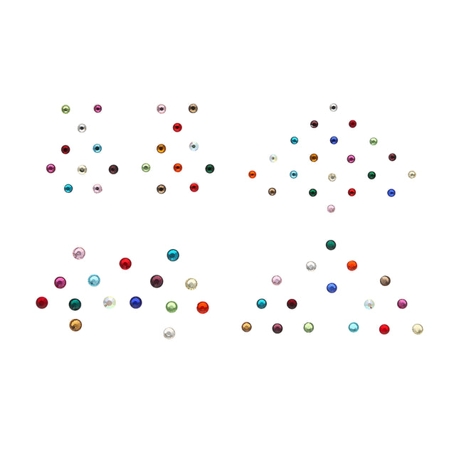 Multicolor Flat Stone Bindi - ESKU30250436