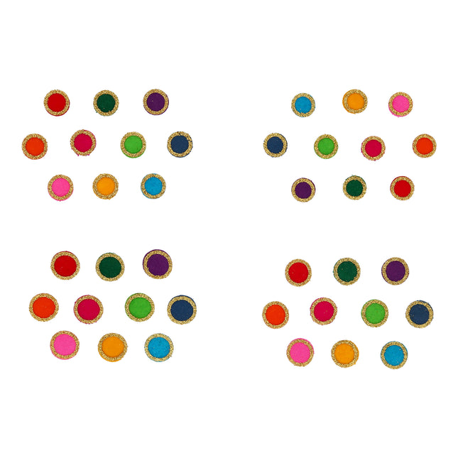 Multicolor Velet Bindi - ESKU30250484