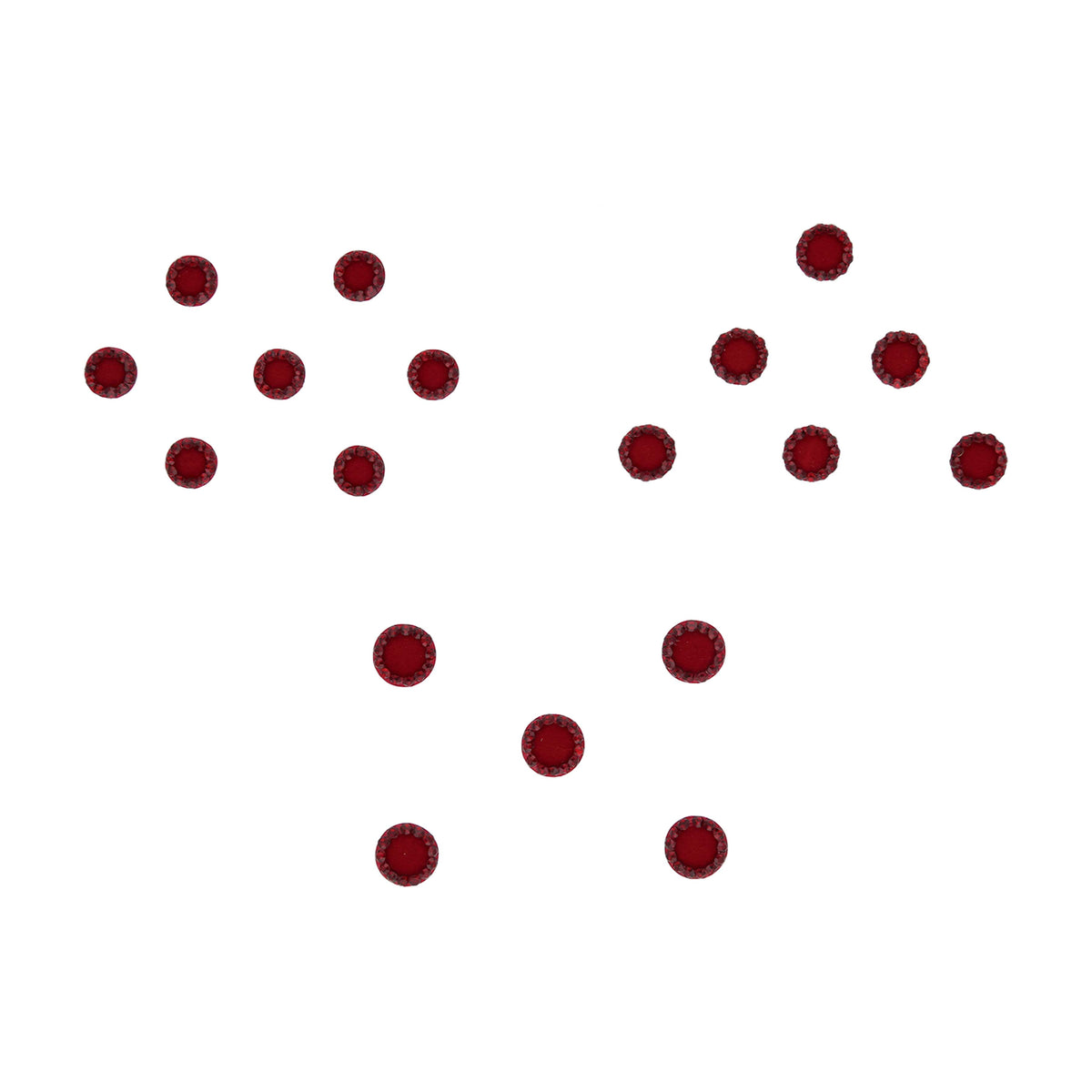 Maroon Border Bindi - ESKU30250551