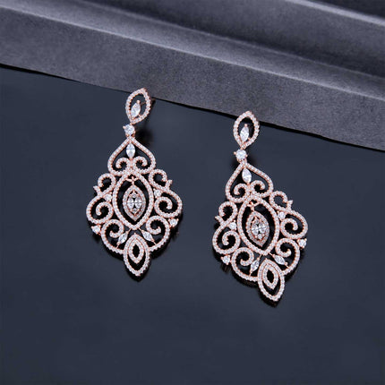 Crystal Drop Earrings - ESKU301800015