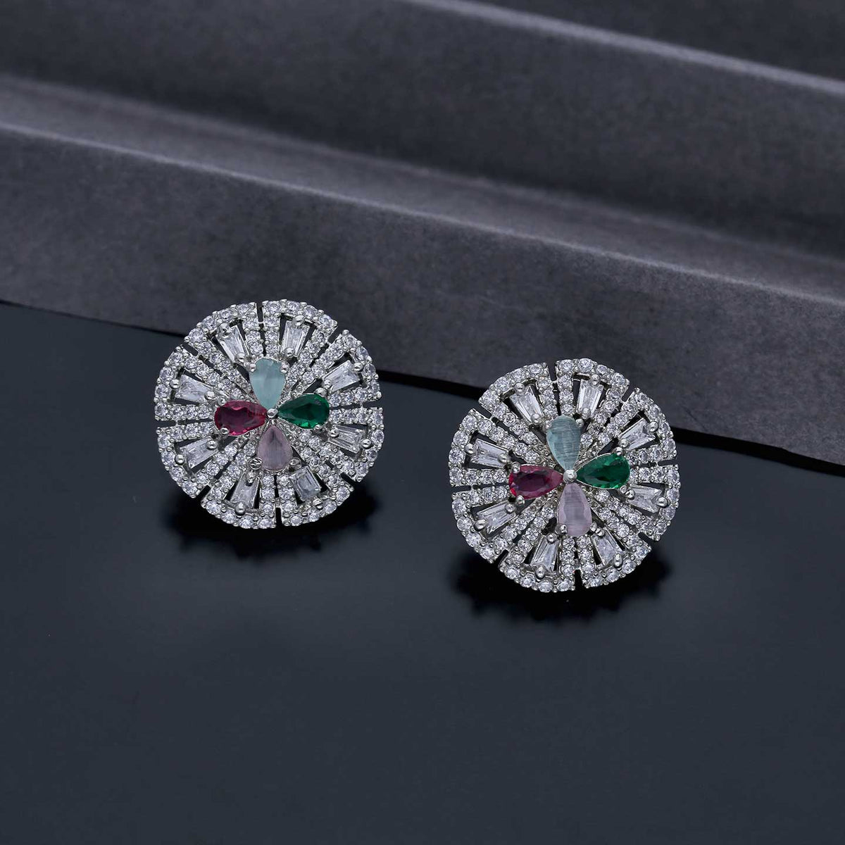 Ad Stone Stud Earrings - ESKU301800029