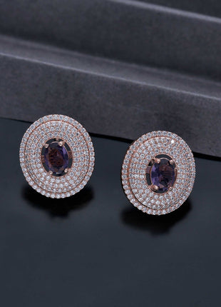 Ad Cz Tops Studs Earrings - ESKU301800033