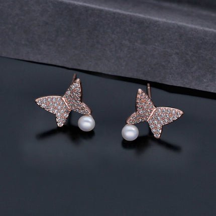 Butterfly Diamond Earrings - ESKU301800039