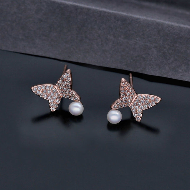 Butterfly Diamond Earrings - ESKU301800039