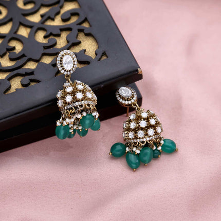 Studded Dome Shaped Jhumkas - ESKU301800066
