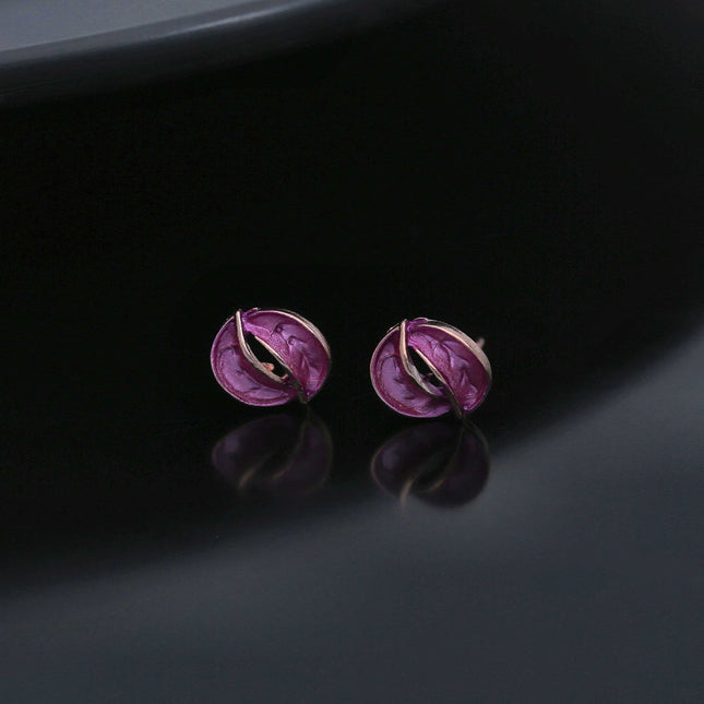 Colorful Leaf Stud Earring - ESKU301800139