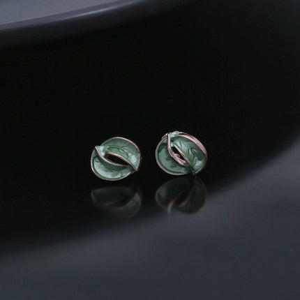 Colorful Leaf Stud Earring - ESKU301800139