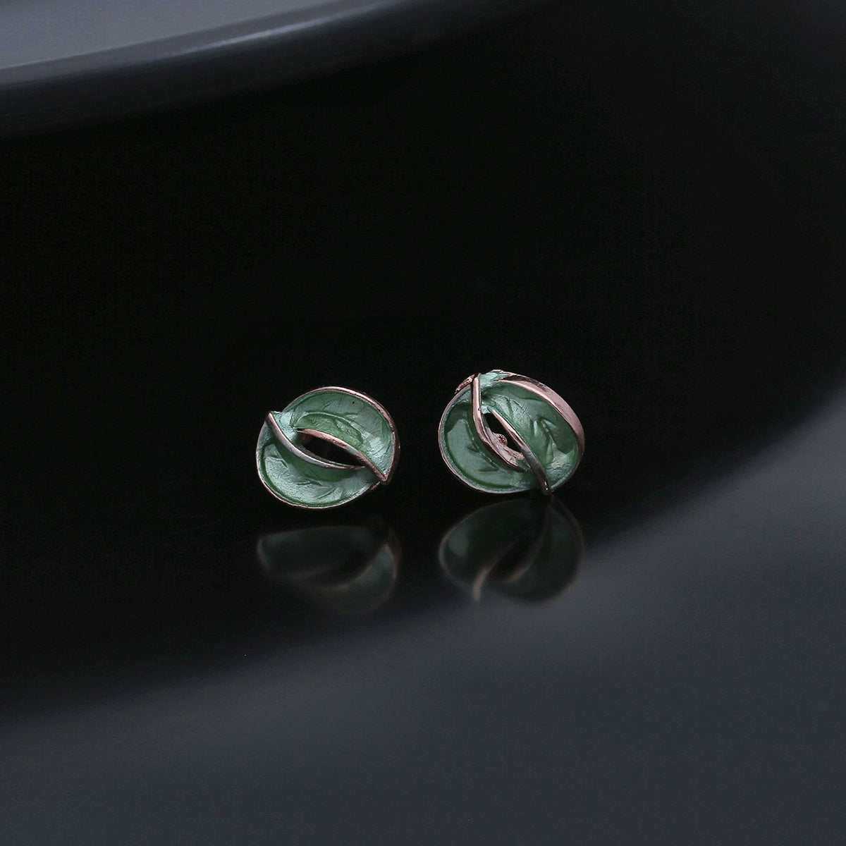 Colorful Leaf Stud Earring - ESKU301800139