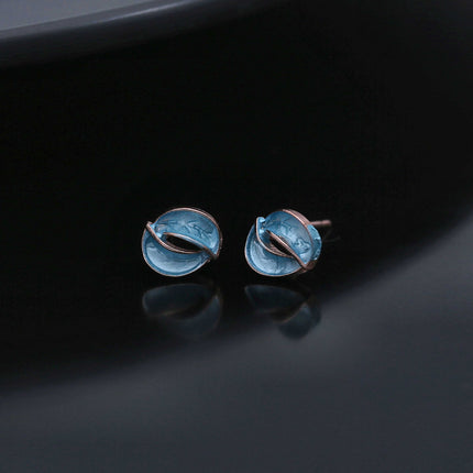 Colorful Leaf Stud Earring - ESKU301800139