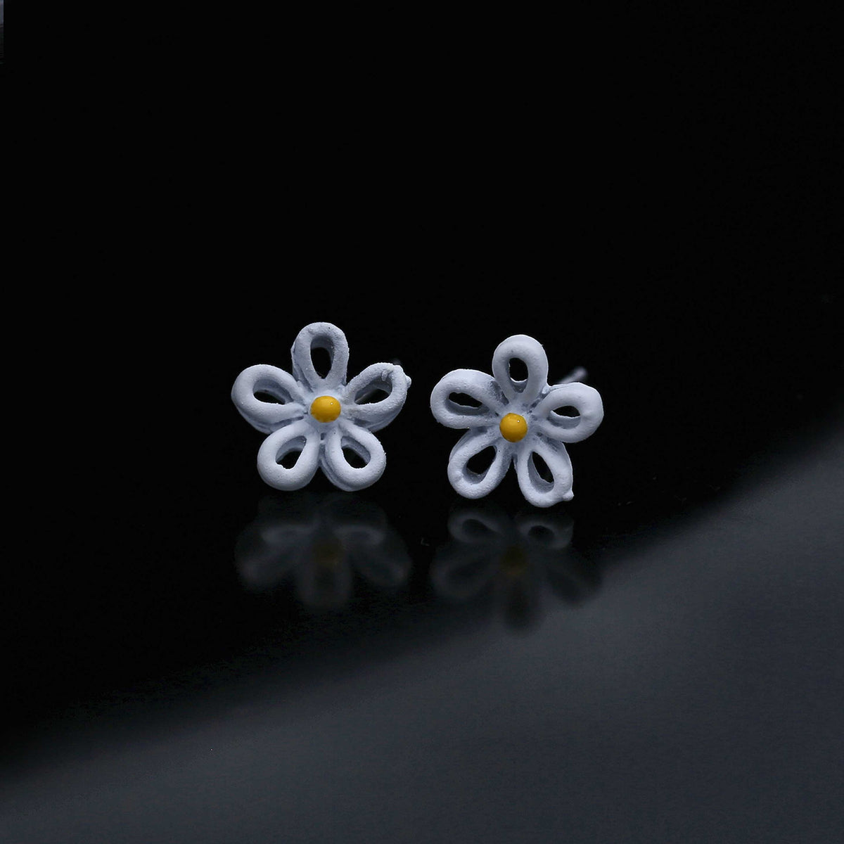 Colorful Flower Stud Earrings - ESKU301800142