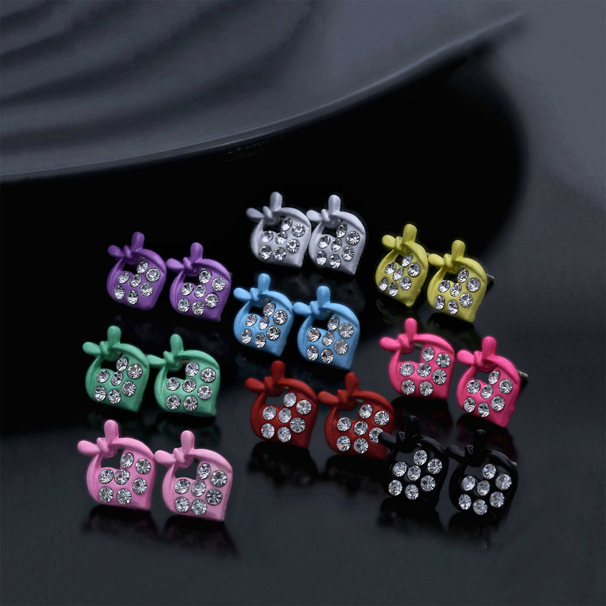 Colorful Cute Stud Earrings - ESKU301800143