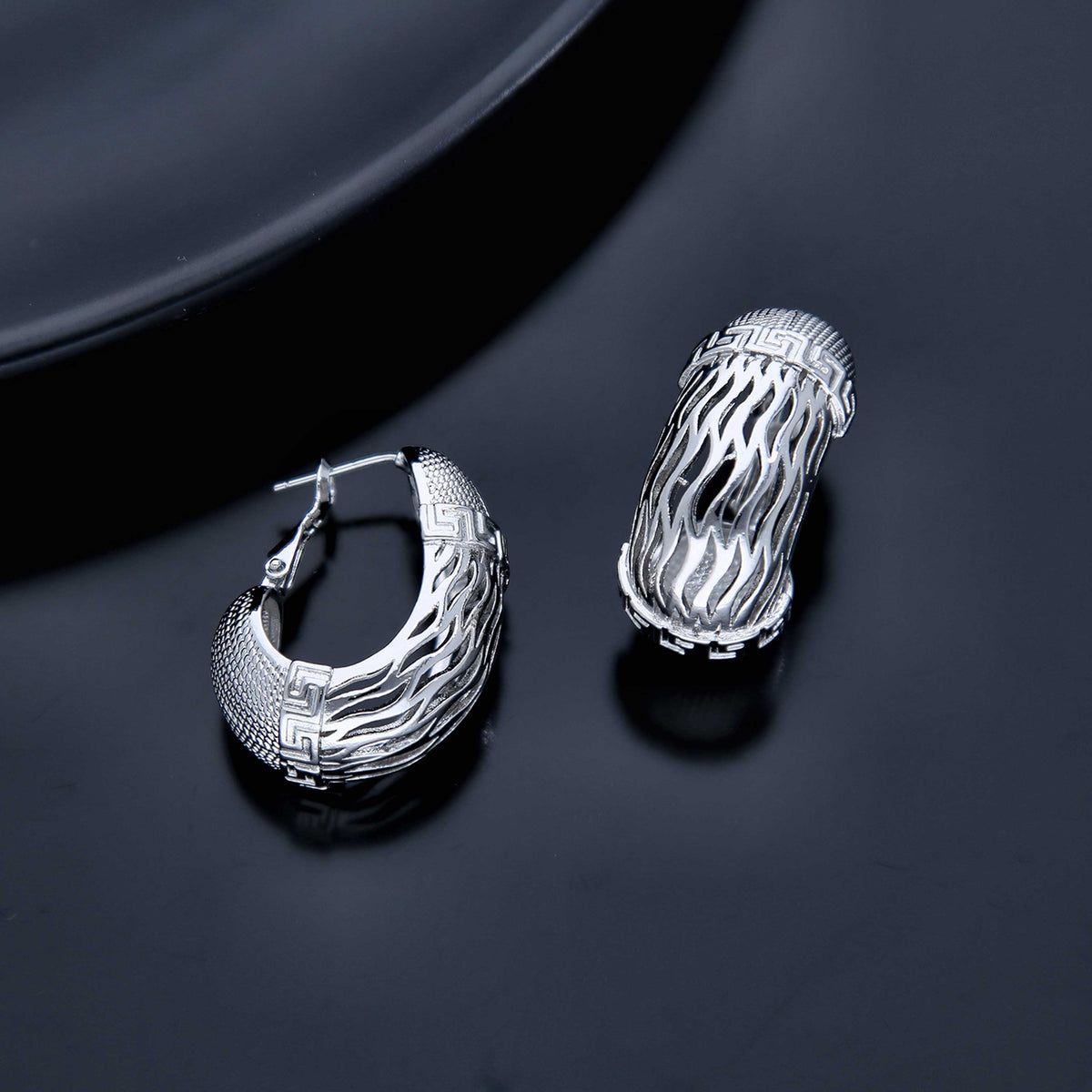 Elegant Hoop Earring - ESKU301800154