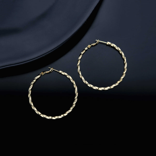 Dazzling Hoop Earring - ESKU301800158
