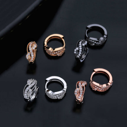 Cz Hoop Earring - ESKU301800174