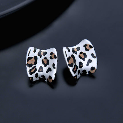 Leopard Print Stud Earring - ESKU301800237
