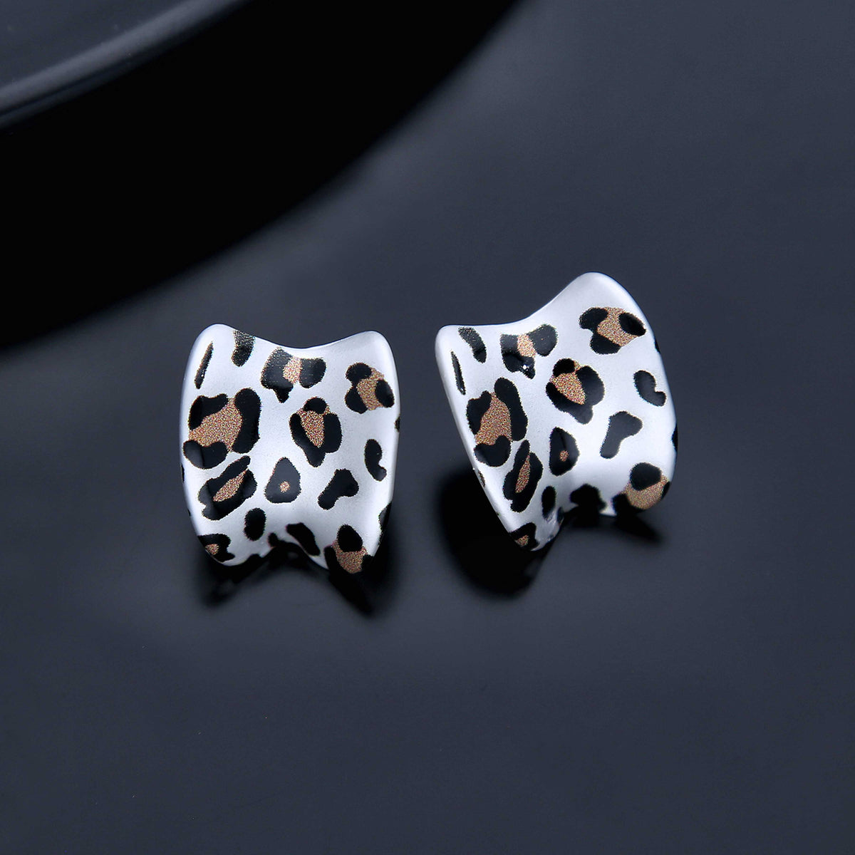 Leopard Print Stud Earring - ESKU301800237