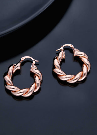 Trishona Swirl Hoops Earring - ESKU301800241