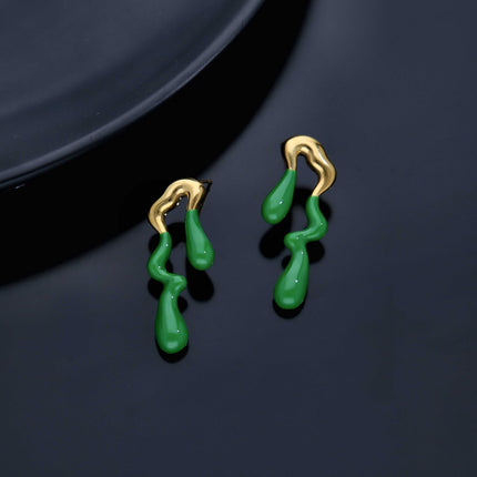 Geometric Drop Earrings - ESKU301800253