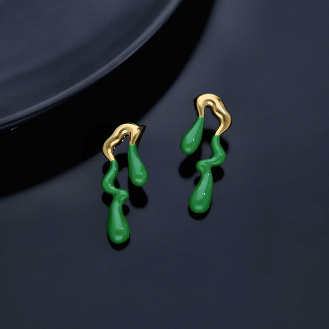 Geometric Drop Earrings - ESKU301800253