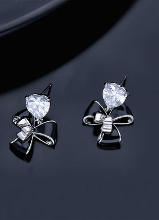 Delicate Flash Heart Earrings - ESKU301800267