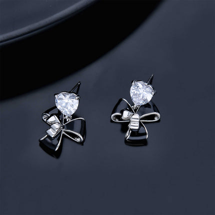 Delicate Flash Heart Earrings - ESKU301800267