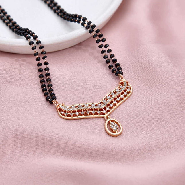 AD Diamond Fancy Dokiya Mangalsutra - ESKU301800323
