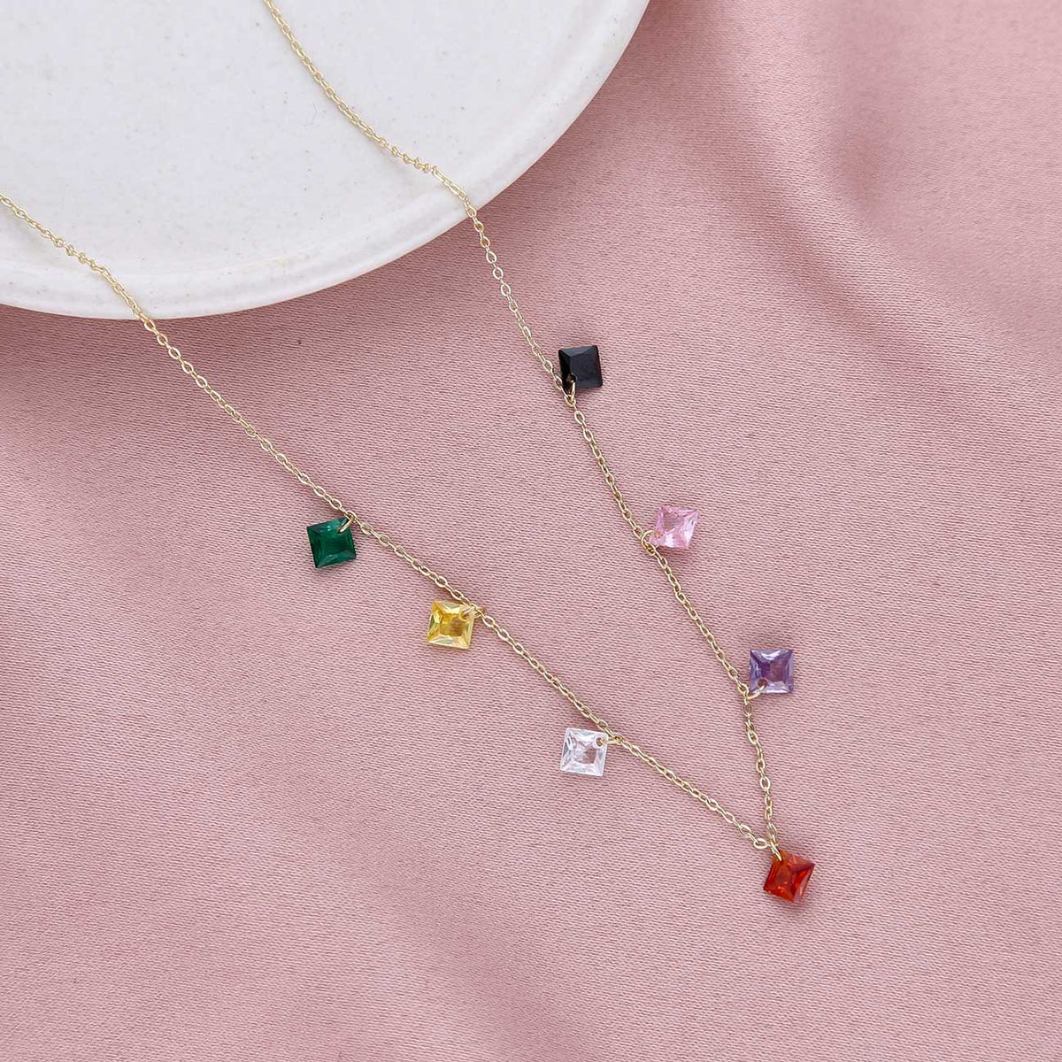 CZ Drop Necklace Chain - ESKU301800387