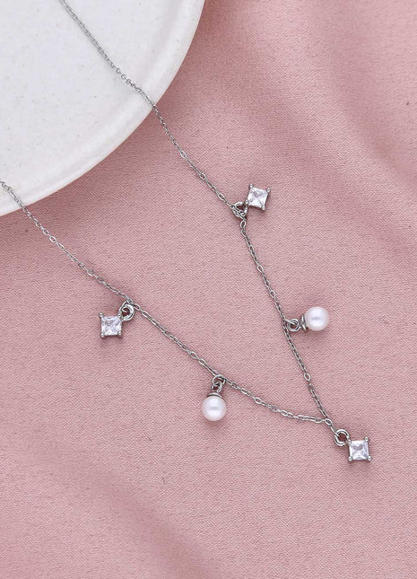 CZ-Studded Necklace - ESKU301800391